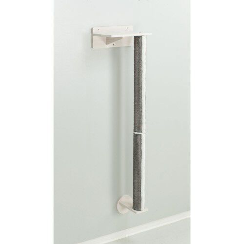 Trixie Set Accesorio de Pared con Poste Vertical de Sisal Blanco y