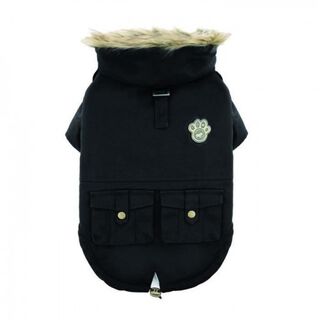 Abrigo Canada Pooch Army Parka para perros color Negro