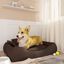 Vidaxl cama rectangular acolchada marrón para mascotas, , large indicador imagen numero 2