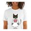 Mascochula camiseta mujer enamorao personalizada con tu mascota blanco, , large indicador imagen numero 1