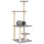 vidaXL Rascador para gatos con postes de sisal gris claro 136 cm, , large indicador imagen numero 1