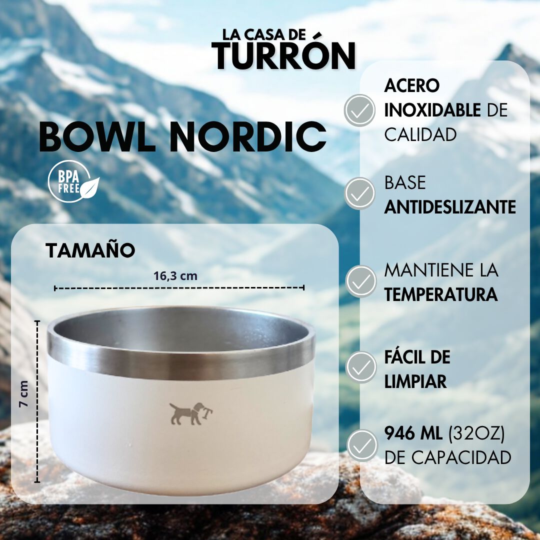 Comedero de acero inoxidable para Perros y Gatos | Acero inoxidable 304, Antideslizante, 946 ml y Varios Colores - La Casa de Turr&oacute;n, , large Imagen numero 2