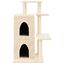 vidaXL Rascador para gatos con postes de sisal color crema 97 cm, , large indicador imagen numero 3