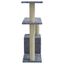 Vidaxl rascador sisal gris para gatos, , large indicador imagen numero 4