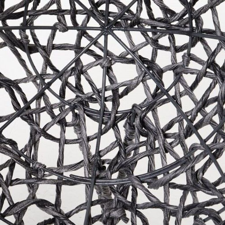 Cama cueva de ratán PawHut para gatos color Gris thumbnail