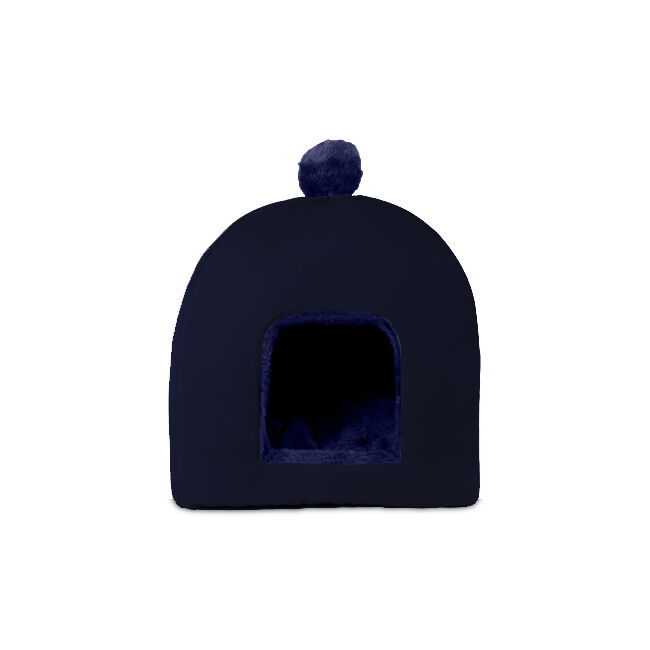 Gauty Cama Redonda para Perros y Gatos  Tela Impermeable y pelo - Azul, , large Imagen numero 1