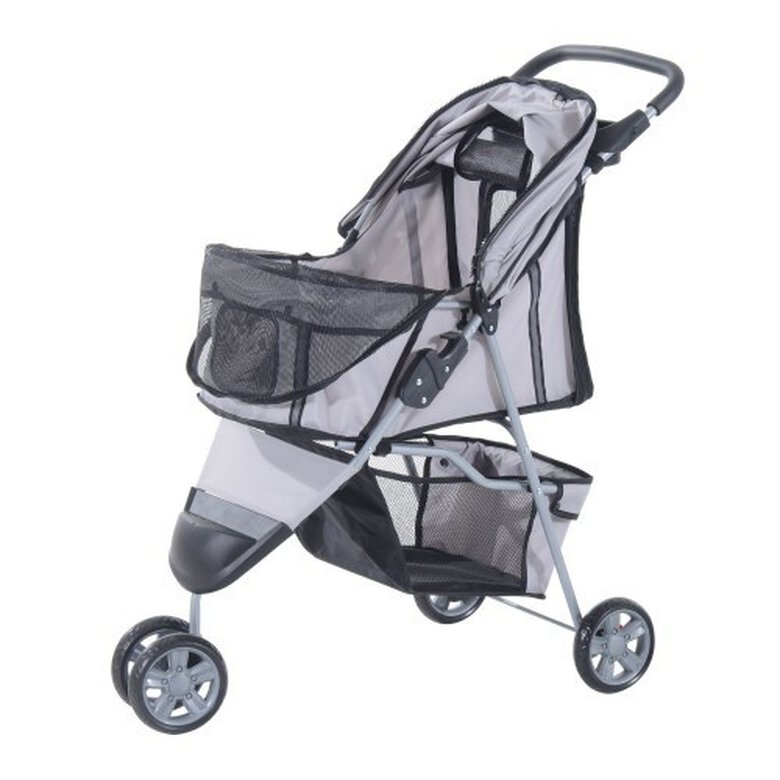 Cochecito plegable PawHut para mascotas color Gris, , large image number null
