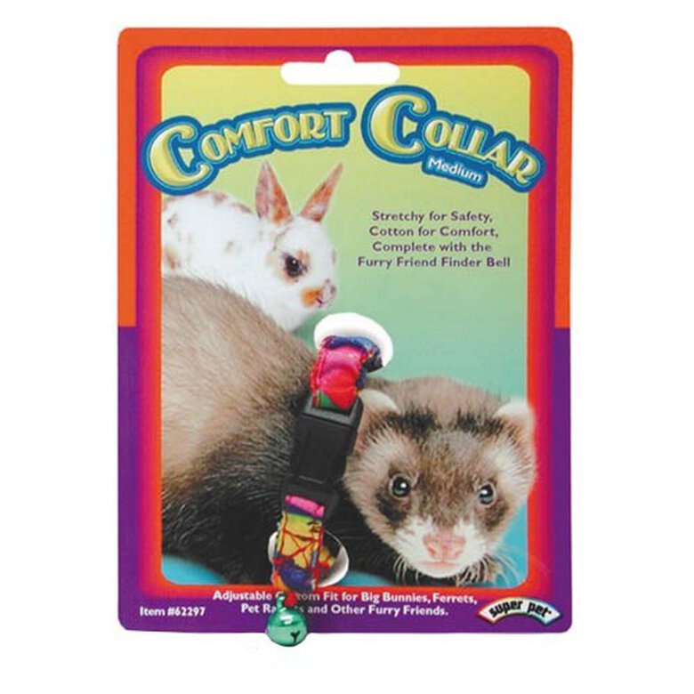 Collar cómodo de algodón con cascabel para mascotas pequeñas color Multicolor, , large image number null