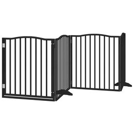 VidaXL Puerta Plegable Madera para Perros