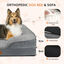 Nobleza Cama Perros Grande, 106x80x17cm, Sofá Perro con Espuma Viscoelástica, Cama Ortopédica Perros Lavable y Impermeable, Colchon Perro Medianos Desenfundable, Gris, , large indicador imagen numero 3