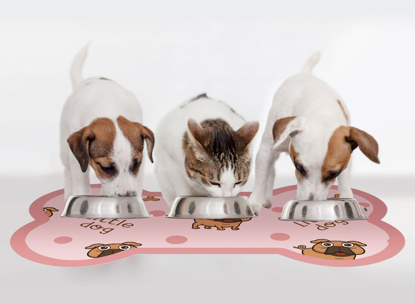 VINILIKO, alfombra de vinilo mascotas, Bone pink 90x150 cm, , large Imagen numero 2