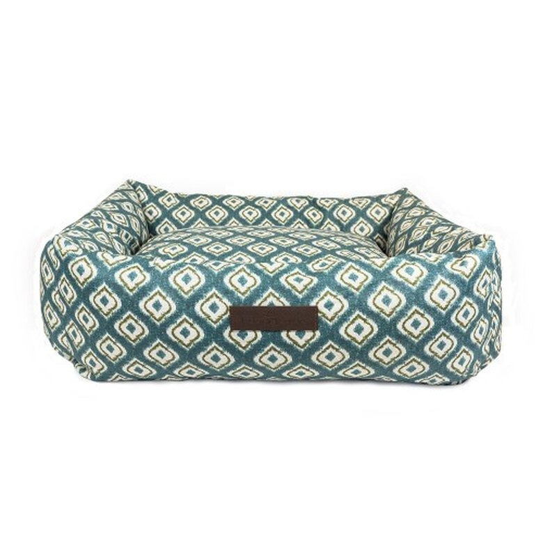 Cama impermeable Ikat para perros color Verde, , large image number null