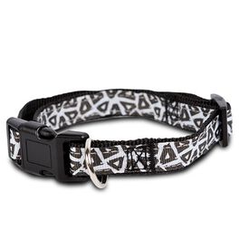 Ibañez Collar blanco y negro para perros 