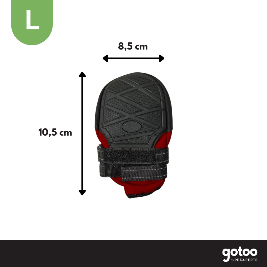 Gotoo Zapatos Rojo y Negro para galgos, , large Imagen numero 4