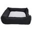 Vidaxl sof&aacute; acolchado rectangular con coj&iacute;n negro y blanco para perros, , large indicador imagen numero 12