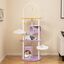 COSTWAY Árbol para Gatos Multinivel, Torre de Gato Grande de 158 CM con Marco de Metal, Perchero Superior, Plataformas para Saltar, Condominio y Túnel, Centro de Actividades Moderno para Gatos en Interior, , large indicador imagen numero 3