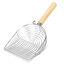 Nobleza - Pala Arenero Gato,Pala para Gatos,Pala de Metal con Mango de Madera, Duradero,Se Limpia Muy rápido la Arena con Esta Pala (Plata), , large indicador imagen numero 1