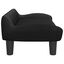 vidaXL Cama para perros de terciopelo negra 70x40x24 cm, , large indicador imagen numero 4