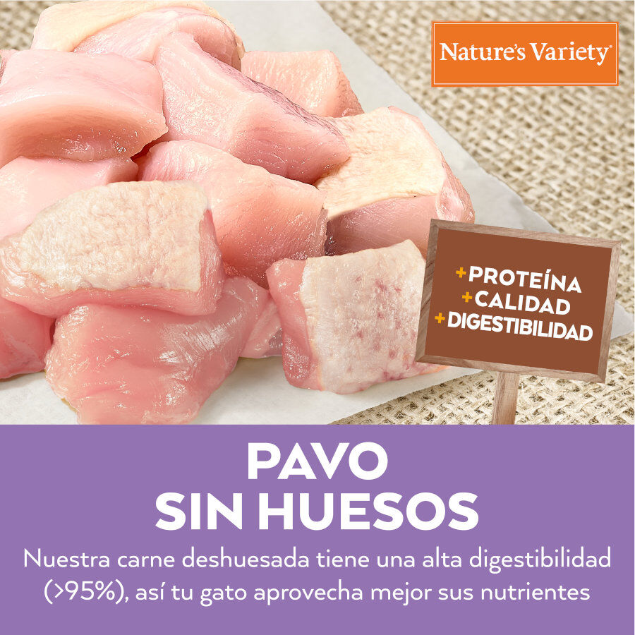 Nature&#039;s Variety No Grain Adult Sterilized Pavo pienso para gatos thumbnail