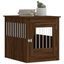 vidaXL Jaula para perros madera ingeniería roble marrón 64,5x80x71 cm, , large indicador imagen numero 3