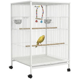 PawHut Jaula para P&aacute;jaros Blanco