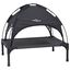vidaXL Cama para Perros con Dosel Sofá Silla Tela Oxford y Acero Negro, , large indicador imagen numero 1