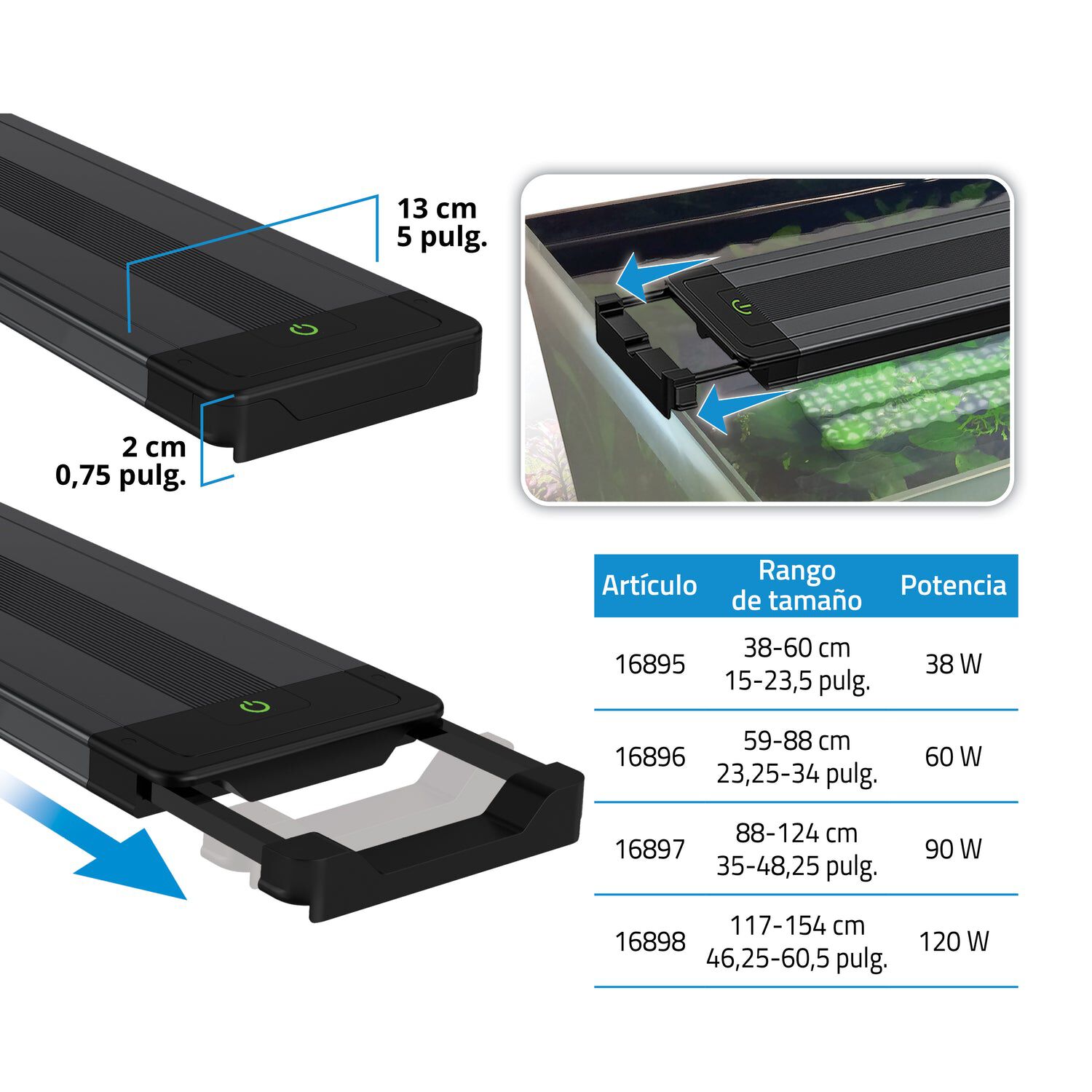 Pantalla Fluval Plant Pro LED 38W, , large Imagen numero 4