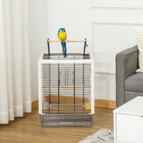 PawHut jaula con techo abrible para p&aacute;jaros, , large Imagen numero 3