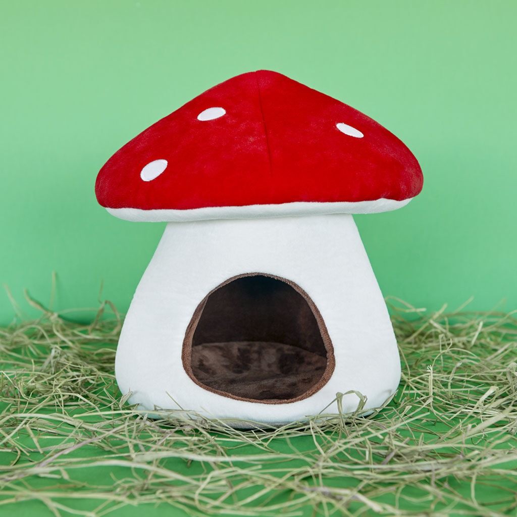 Balvi Cama para cobaya Mushroom Cama de tela con dise&ntilde;o de seta para peque&ntilde;os roedores Poli&eacute;ster, , large Imagen numero 2