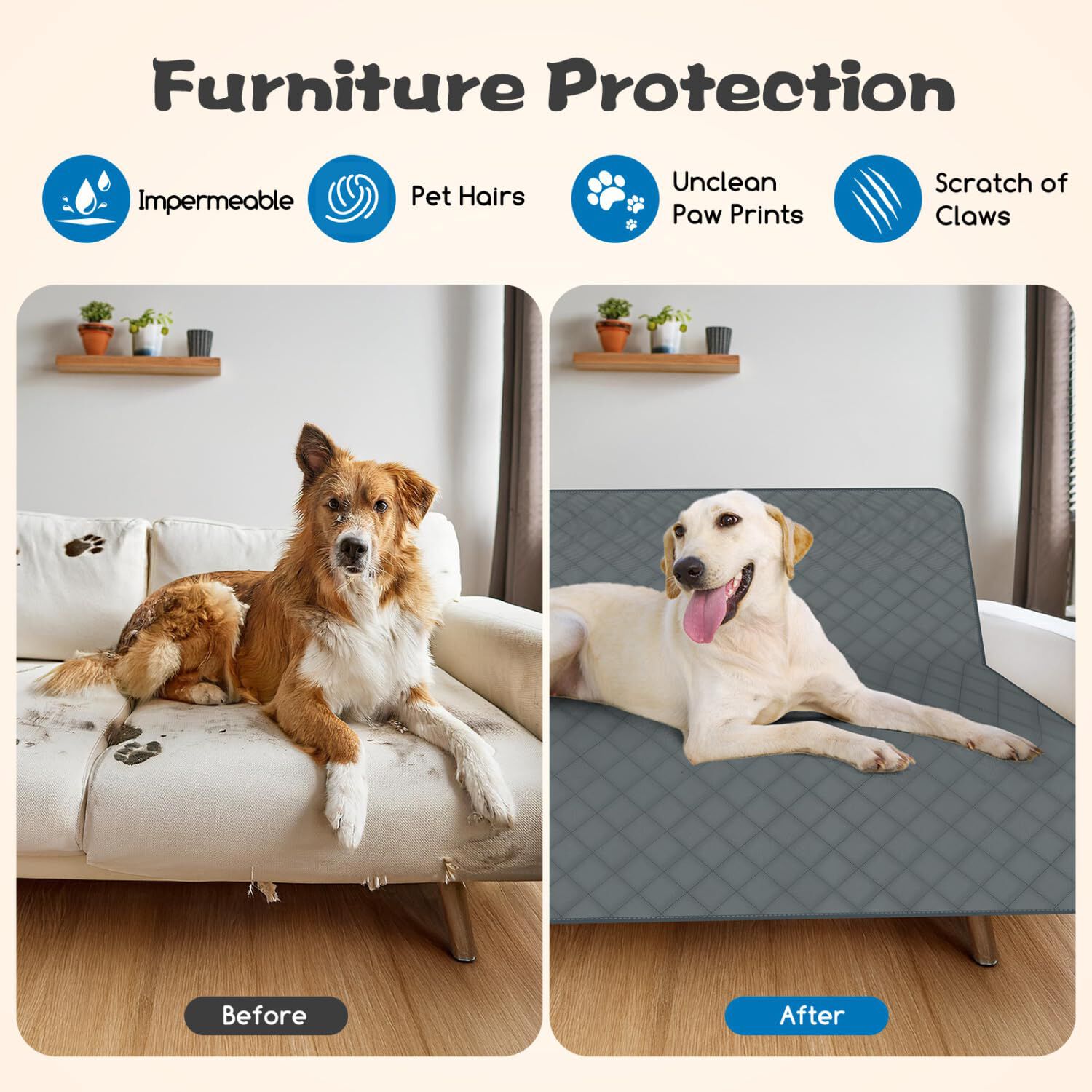 Nobleza Funda Sofá Impermeable Cama para perros y gatos thumbnail