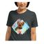 Mascochula camiseta mujer personalizada acuarela con tu mascota gris oscuro, , large indicador imagen numero 1