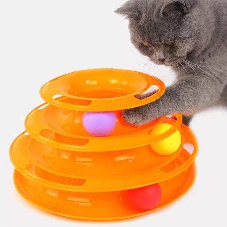 Torre de juguete para gatos color Naranja, , large image number null