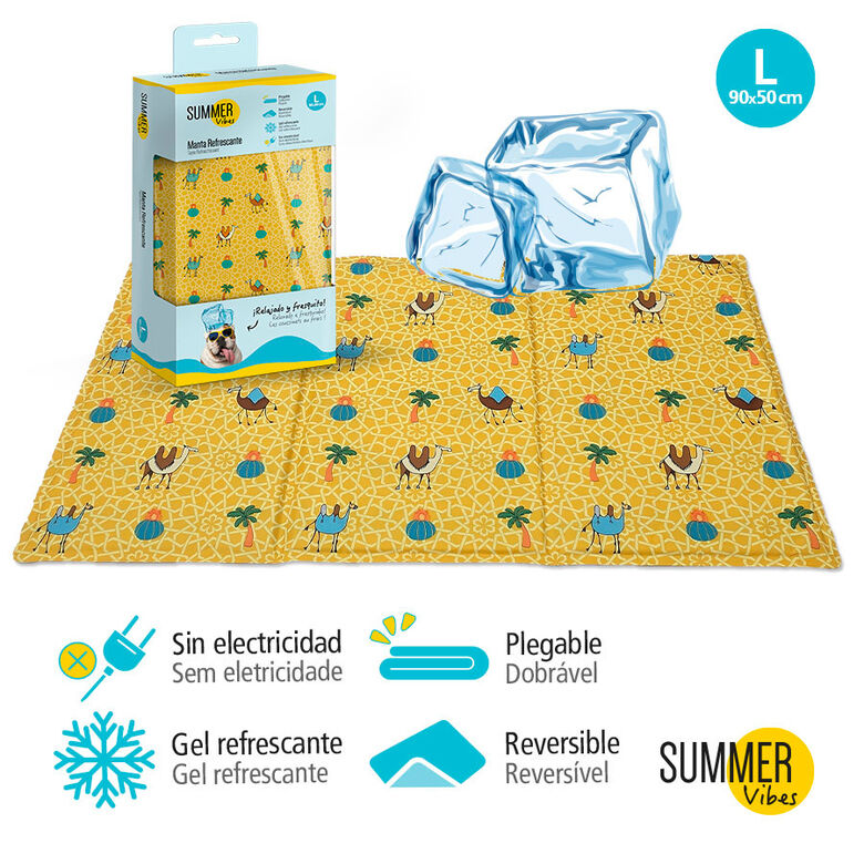 Summer Vibes Manta refrescante con estampado para perros thumbnail