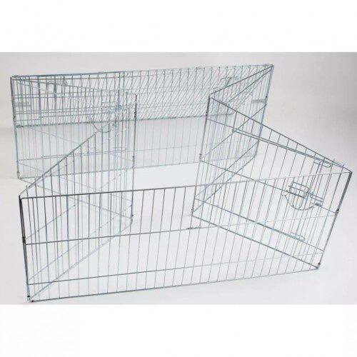 Parque exterior de metal para mascotas color Plateado, , large Imagen numero 4