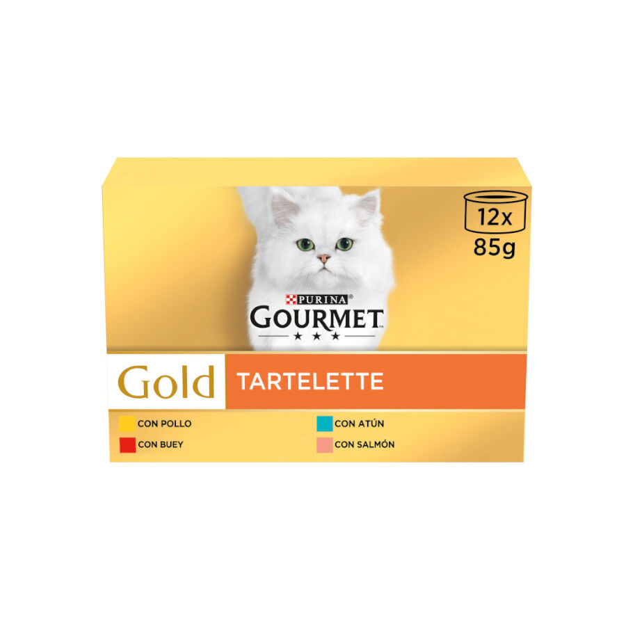 Gourmet Gold Tartelette Varios Sabores lata para gatos thumbnail
