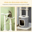 PawHut &Aacute;rbol Rascador Crema y Gris para gatos, , large indicador imagen numero 5