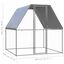vidaXL Gallinero de acero galvanizado plateado y gris 3x2x2 m, , large indicador imagen numero 8