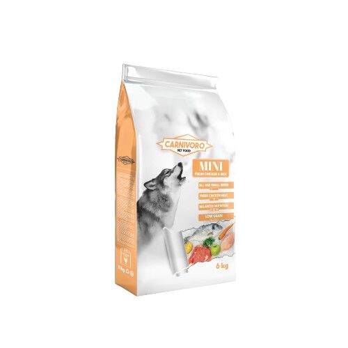 CARNIVORO Complet Mini 6 Kg Pienso Perros Adultos de Raza Peque&ntilde;a con Pollo fresco y arroz integral, , large Imagen numero 1