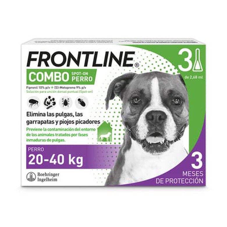 Frontline Spot On Compo Pipetas Antiparasitarias Perros 20 - 40 kg, , large image number null