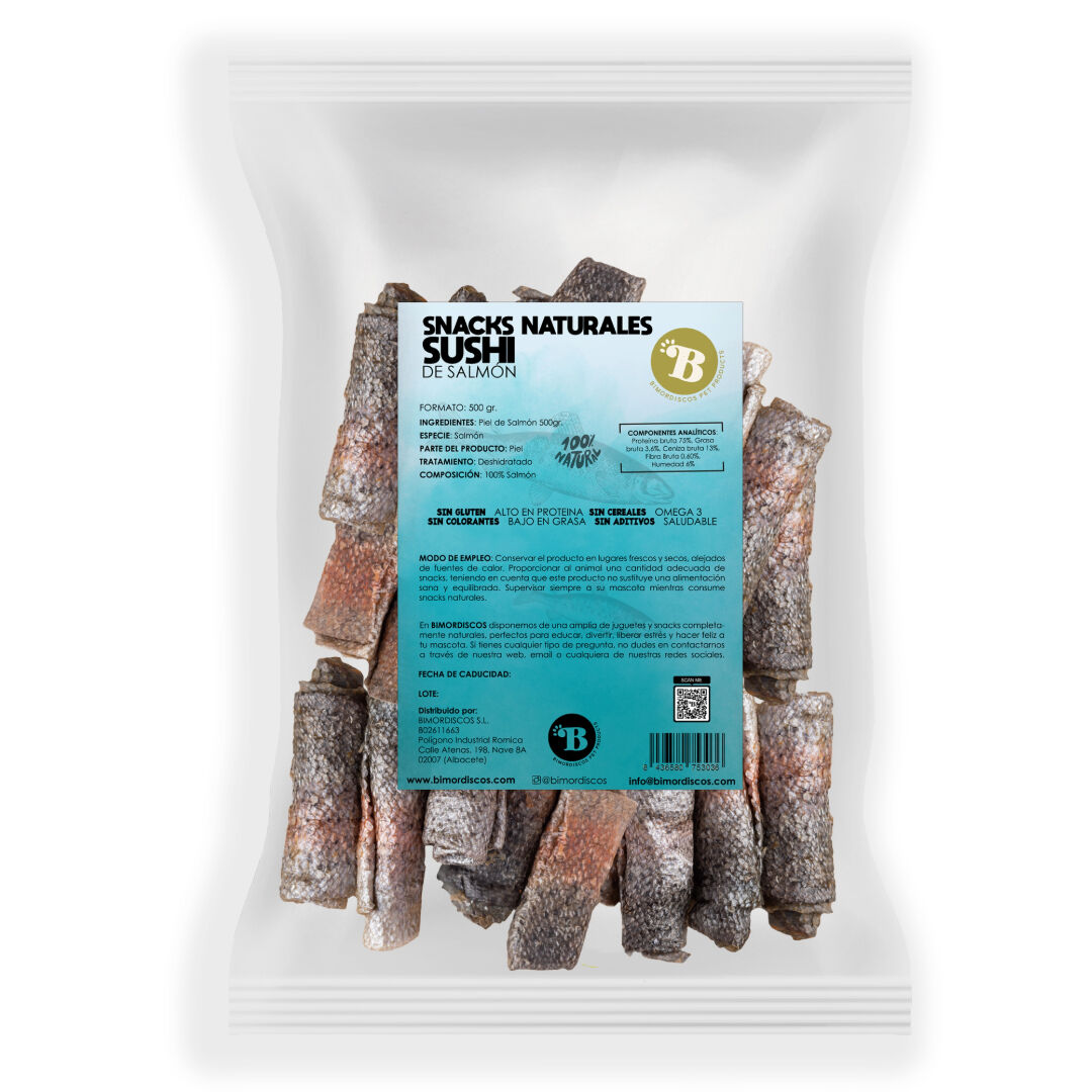 BIMORDISCOS Sushi de Salm&oacute;n para Perros y Gatos, , large Imagen numero 2
