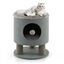 COSTWAY Taburete para Gatos 3 en 1 con Condominio, Casa para Mascotas Otomana, Cueva para Gatos con Poste Rascador y Bola de Felpa, Cama Gato Cueva 40 x 40 x 47 cm (gris), , large indicador imagen numero 1