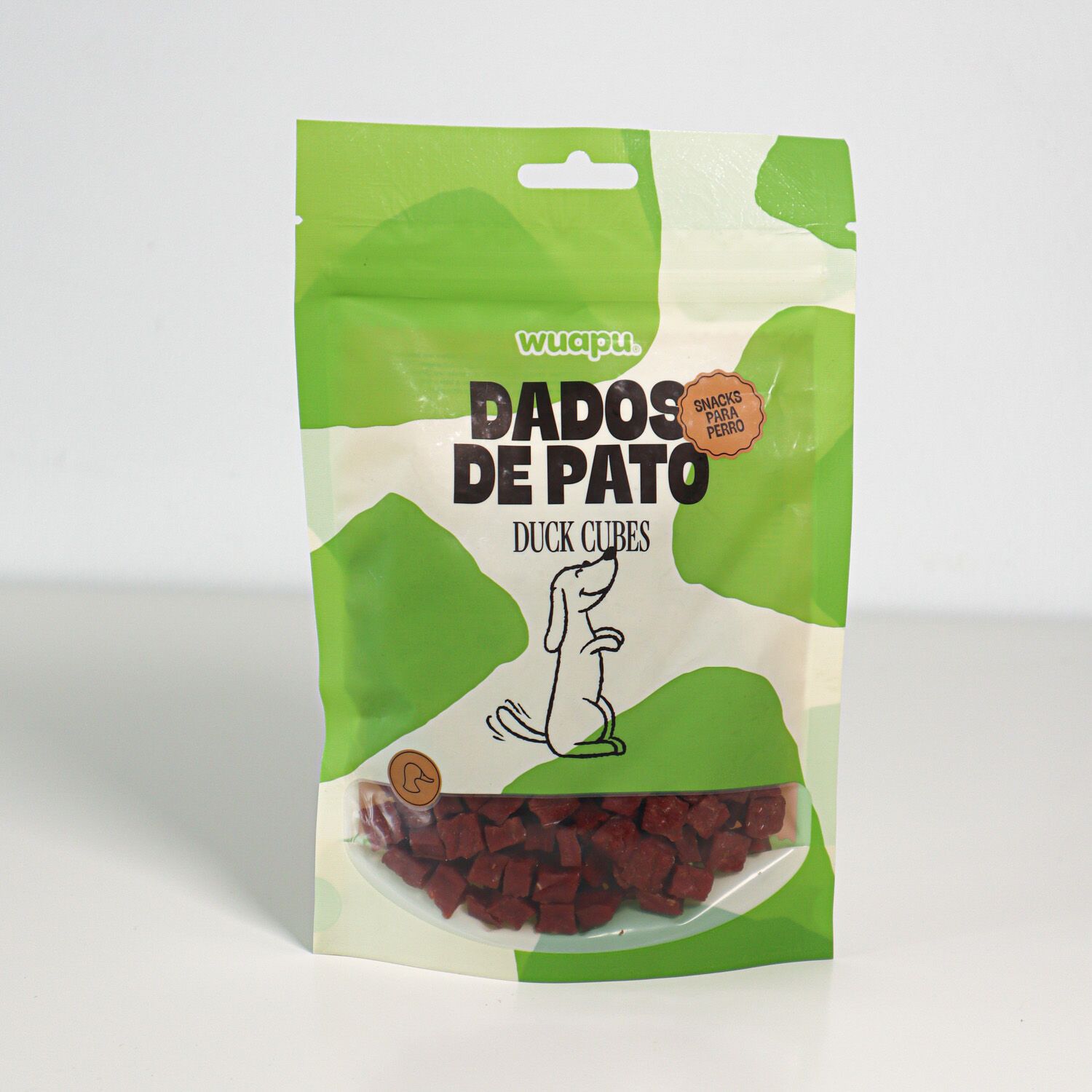 SNACK NATURAL PARA PERRO 67% CARNE DE PATO EN DADOS 12 paq x(100gr) WUAPU, , large Imagen numero 3