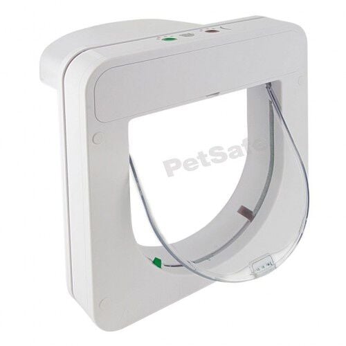 Gatera de apertura con microchip color Blanco