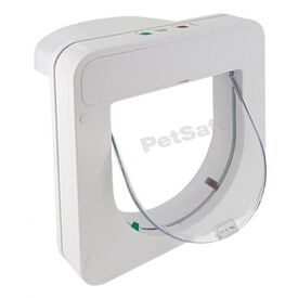 Gatera de apertura con microchip color Blanco