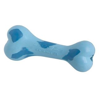 Hueso de juguete sabor a frambuesa para perros color Azul