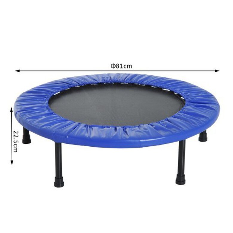 Cama elástica trampolín HomCom color Azul Oscuro, , large image number null