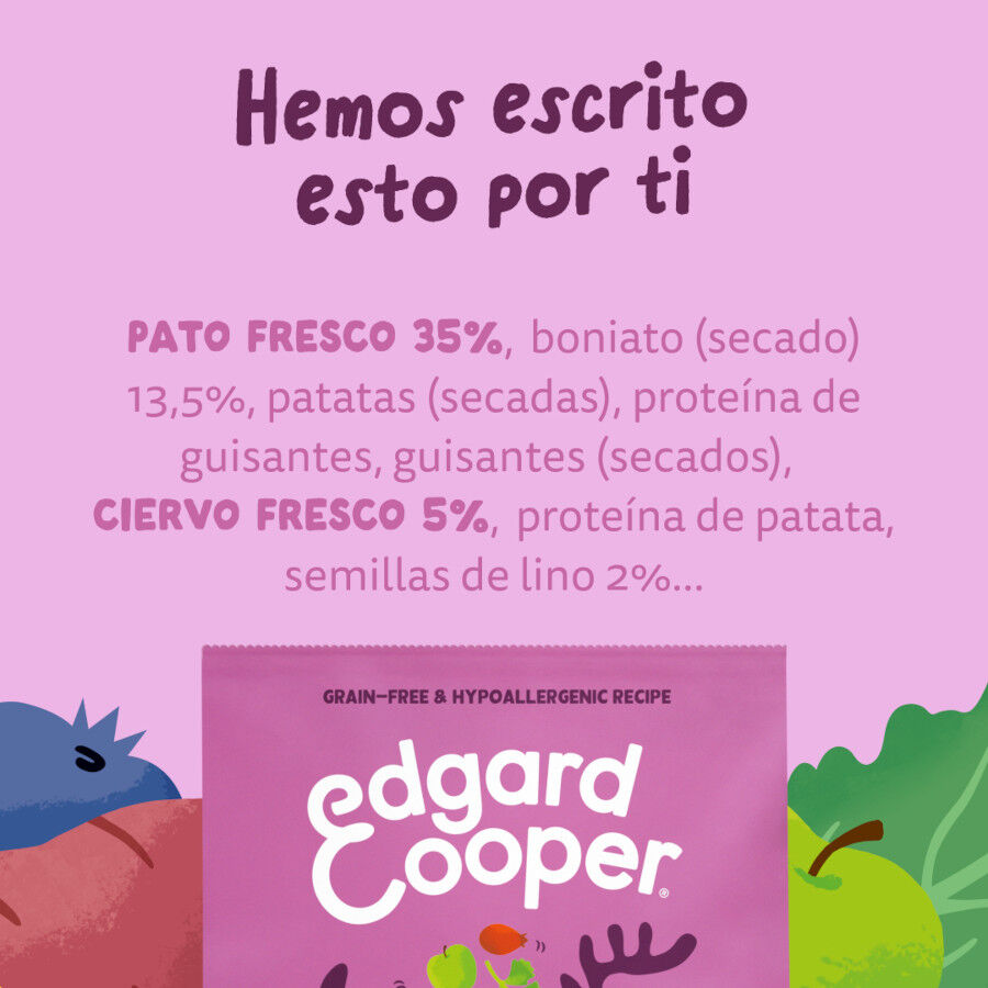 12 kg Edgard & Cooper Adult Venado y Pato pienso para perros, , large Imagen numero 8