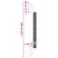 vidaXL Poste rascador de pared para gatos sisal 109 cm, , large indicador imagen numero 5