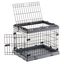 Ferplast jaula plegable gris para mascotas, , large indicador imagen numero 4