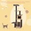 COSTWAY Árbol para Gatos de 175 cm, con Postes de Sisal y Tablero Rascador, Moderna Torre para Gatos de 6 Pisos con Alfombras de Felpa, Condo Espacioso, Centro de Actividades para Gatos, Gris, , large indicador imagen numero 4